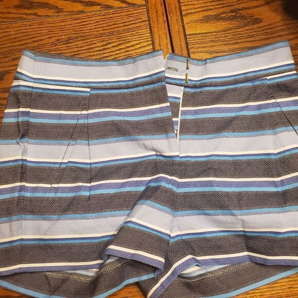 NWT  J Crew  striped shorts size 0 - Picture 1 of 4